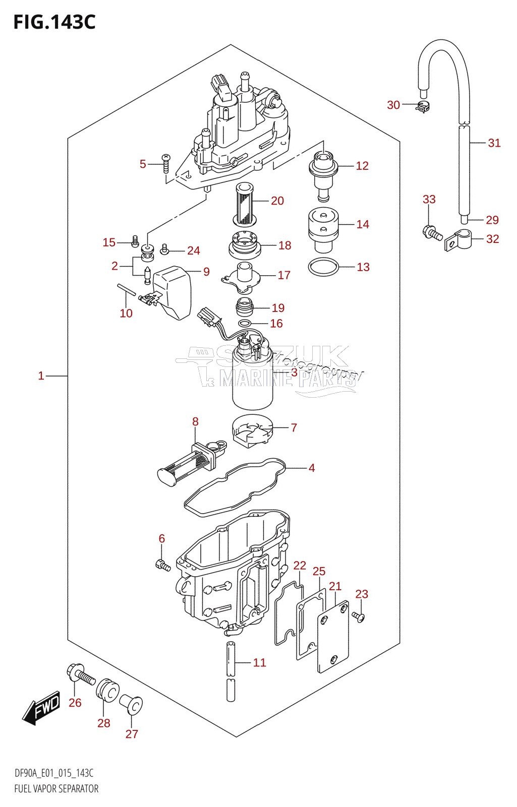 FUEL VAPOR SEPARATOR (DF70ATH:E01)