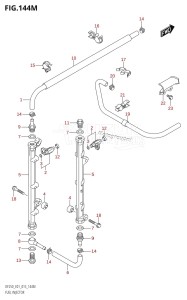 DF250Z From 25003Z-510001 (E40)  2015 drawing FUEL INJECTOR (DF250Z:E40)