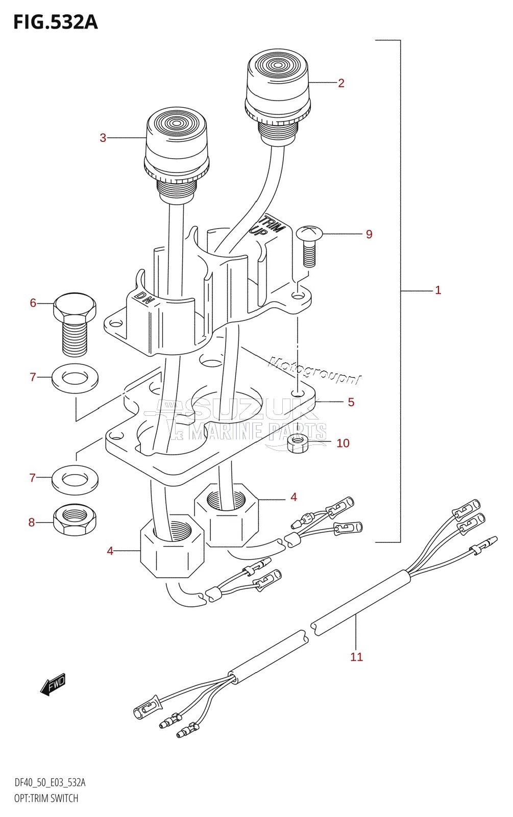 OPT:TRIM SWITCH (X,Y,K1,K2,K3,K4)