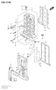 DF100B From 10004F-340001 (E01 E40)  2023 drawing CYLINDER HEAD (DF90AWQH,DF100B)