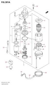 DF250Z From 25003Z-210001 (E03)  2012 drawing STARTING MOTOR