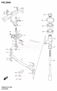 DF200AZ From 20003Z-710001 (E01 E40)  2017 drawing CLUTCH SHAFT (DF200AT:E01)