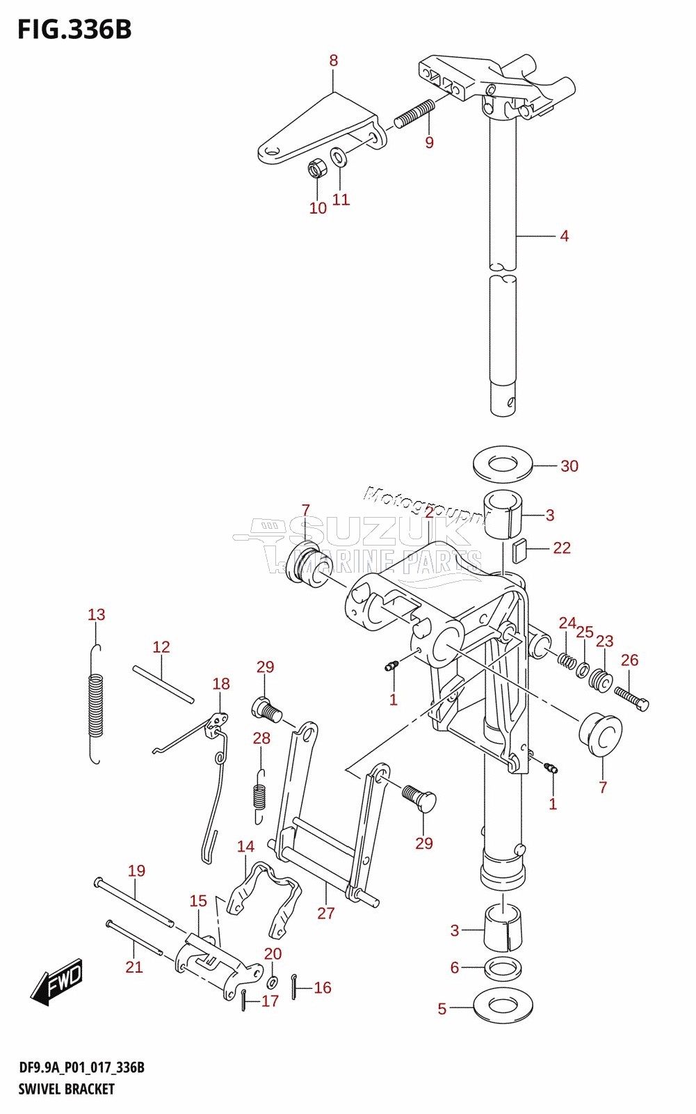 SWIVEL BRACKET (DF8AR:P01)