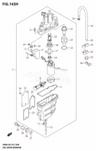 DF40A From 04003F-310001 (E01)  2013 drawing FUEL VAPOR SEPARATOR (DF60A:E40)