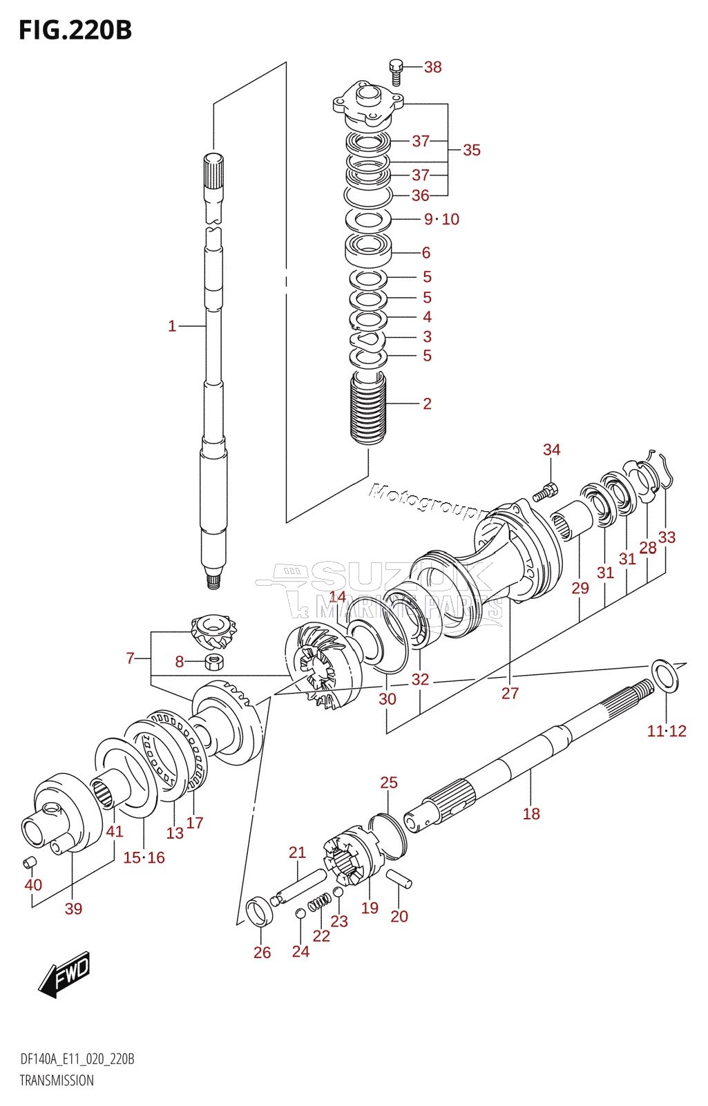 TRANSMISSION (DF115AT,DF140AT)