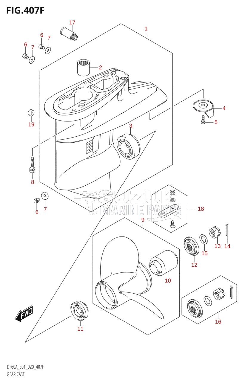 GEAR CASE (DF60ATH:E01)