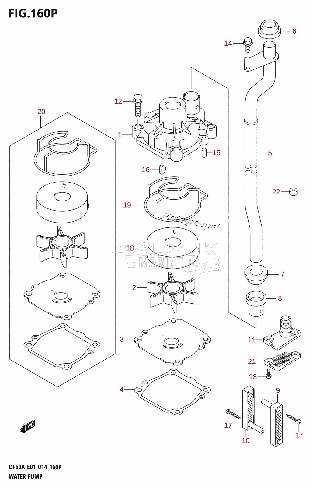 WATER PUMP (DF50AVTH:E01)