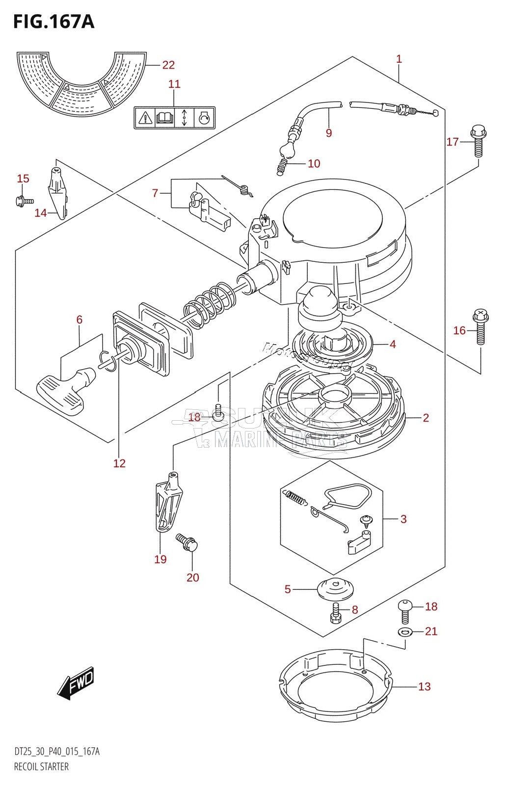 RECOIL STARTER (DT25K:P36)