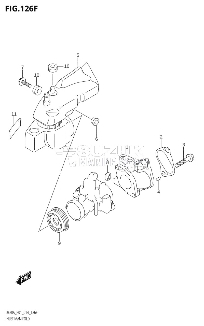 INLET MANIFOLD (DF15ATH:P01)