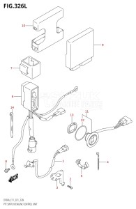 04003F-340001 (2023) 40hp E01 E11-Gen. Export 1-and 2 (DF40A  DF40AQH  DF40AT  DF40ATH) DF40A drawing PTT SWITCH / ENGINE CONTROL UNIT (DF40ASVT)