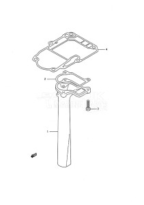 Outboard DT 8c drawing Exhaust Tube