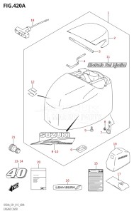 06002F-510001 (2005) 60hp E01 E40-Gen. Export 1 - Costa Rica (DF60A  DF60AQH  DF60ATH) DF60A drawing ENGINE COVER (DF40A:E01)