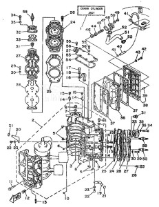 115C drawing CYLINDER--CRANKCASE