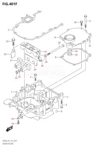 06002F-510001 (2005) 60hp E01 E40-Gen. Export 1 - Costa Rica (DF60A  DF60AQH  DF60ATH) DF60A drawing ENGINE HOLDER (DF50ATH:E01)