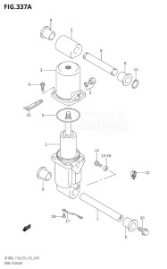 10003F-410001 (2014) 100hp E01 E40-Gen. Export 1 - Costa Rica (DF100AT  DF100BT) DF100A drawing TRIM CYLINDER (DF100AT:E01)