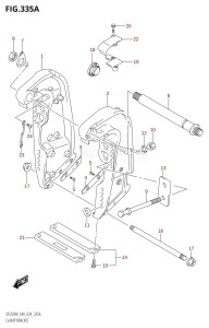 DF250WT From 25005F-440001 (E40)  2024 drawing CLAMP BRACKET