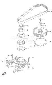 Outboard DF 9.9B drawing Timing Belt