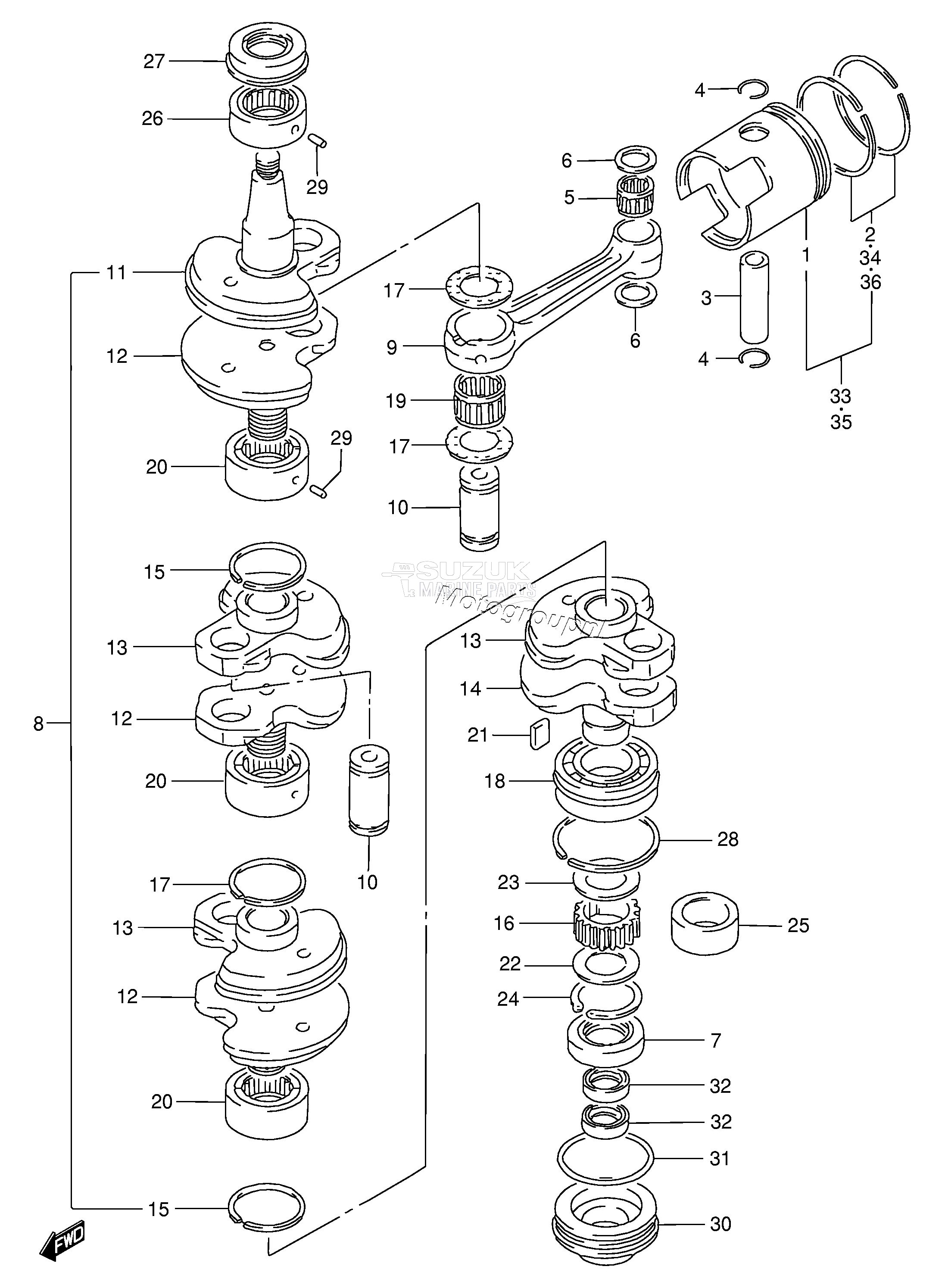 CRANKSHAFT (MODEL:96~00)