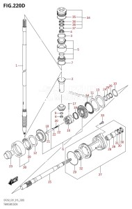 DF250 From 25003F-510001 (E01 E40)  2015 drawing TRANSMISSION (DF200Z:E40)