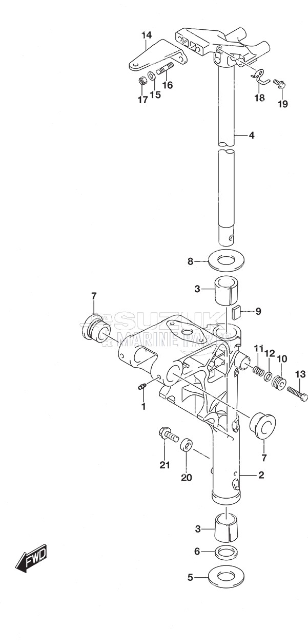 Swivel Bracket - Remote Control w/Power Tilt