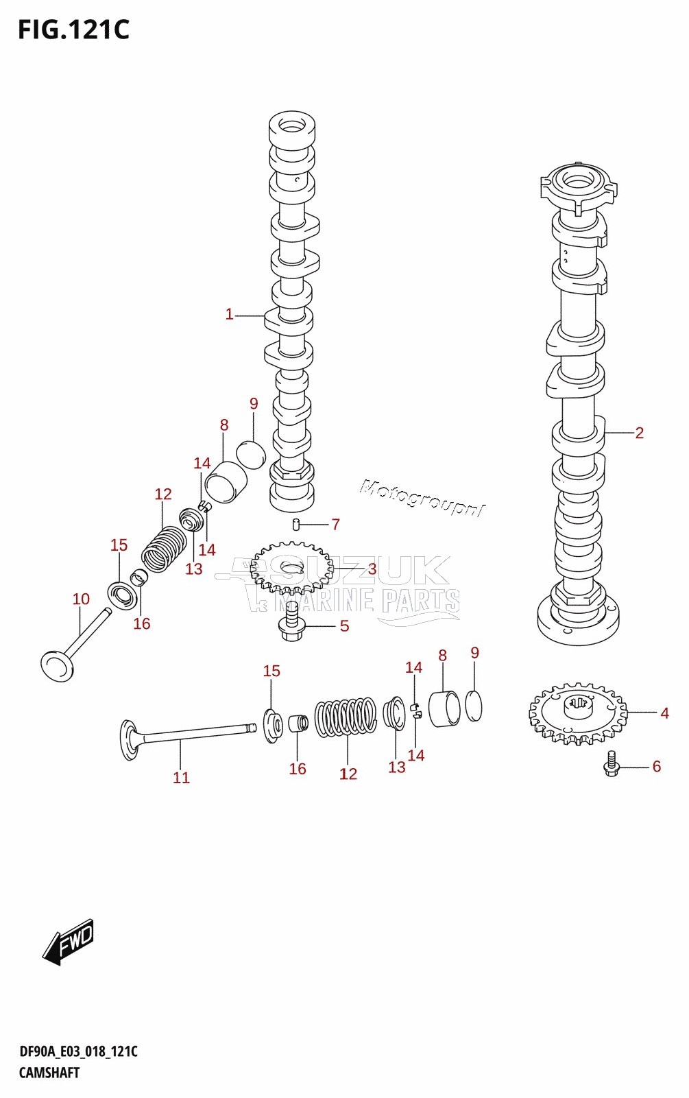 CAMSHAFT (DF90A)