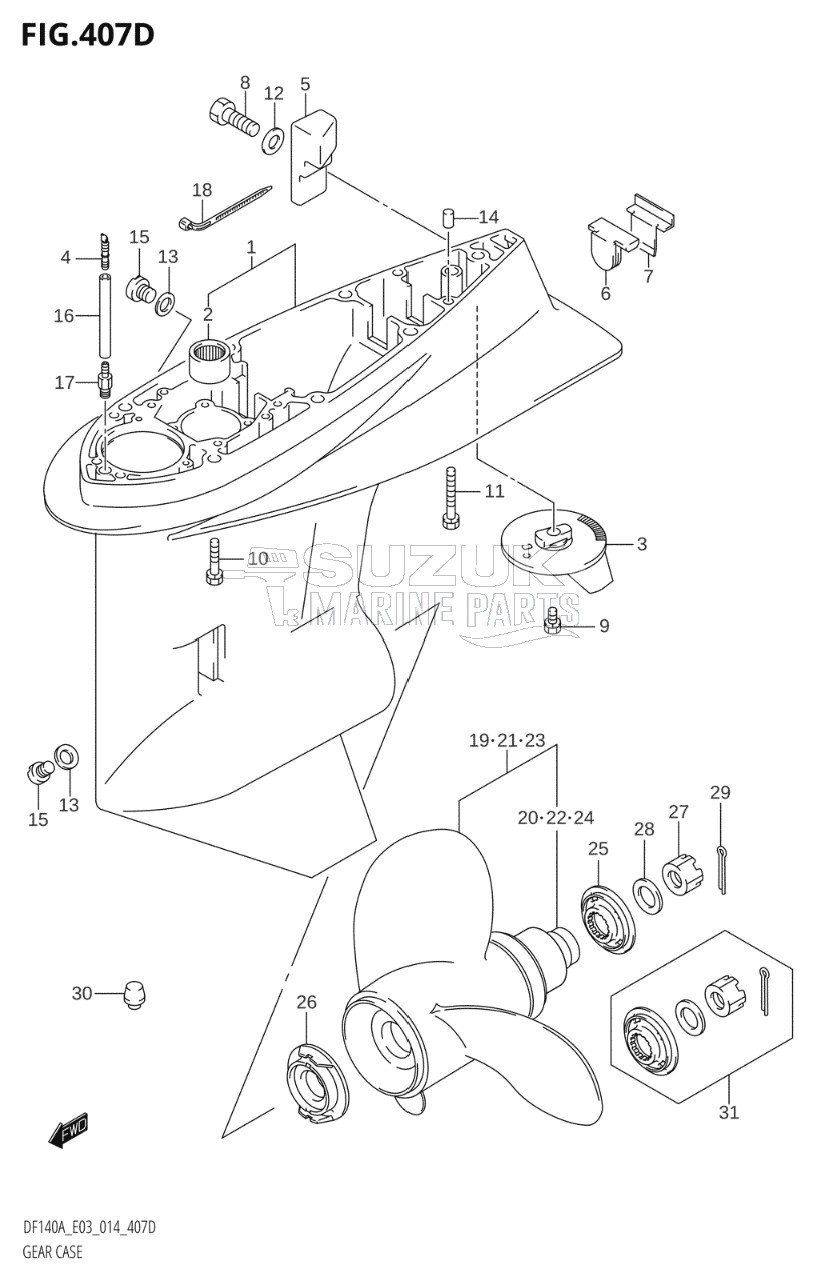 GEAR CASE (DF140AT:E03)