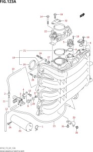 17501F-980001 (2009) 175hp E01 E40-Gen. Export 1 - Costa Rica (DF175TK9) DF175T drawing INTAKE MANIFOLD / THROTTLE BODY