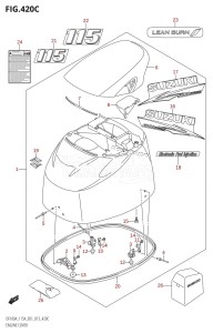 DF115AZ From 11503Z-310001 (E01 E40)  2013 drawing ENGINE COVER (DF115AT:E01)