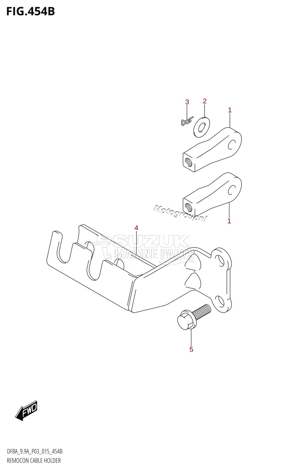 REMOCON CABLE HOLDER (DF9.9AR:P03)