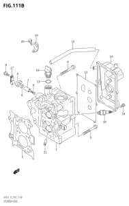 01502F-510001 (2005) 15hp P01-Gen. Export 1 (DF15K5  DF15RK5) DF15 drawing CYLINDER HEAD (K5,K6,K7,K8,K9,K10,011)