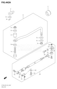 11503Z-410001 (2014) 115hp E03-USA (DF115AZ) DF115AZ drawing DRAG LINK