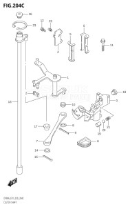 09003F-910001 (2019) 90hp E01 E40-Gen. Export 1 - Costa Rica (DF90ATH) DF90A drawing CLUTCH SHAFT (DF100B)