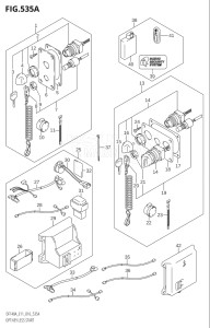 14003Z-610001 (2016) 140hp E11 E40-Gen. Export 1-and 2 (DF140AZ) DF140AZ drawing OPT:KEY LESS START (DF100AT:E11)