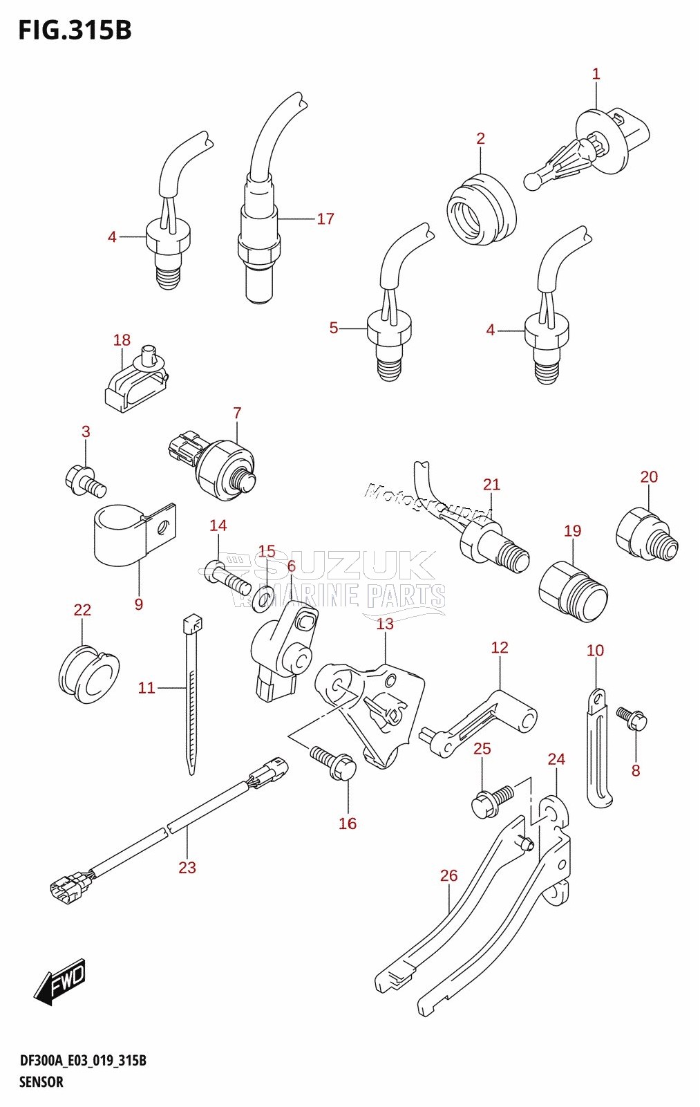 SENSOR (L-TRANSOM)