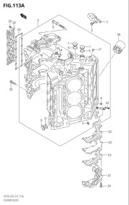 25004F-210001 (2012) 250hp E03-USA (DF250ST) DF250ST drawing CYLINDER BLOCK