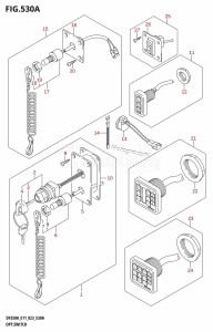 DF350A From 35001F-140001 (E11)  2021 drawing OPT:SWITCH (020,021)