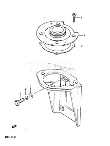 DT25 From 02503-405316-407354 ()  1984 drawing UPPER OIL SEAL HOUSING