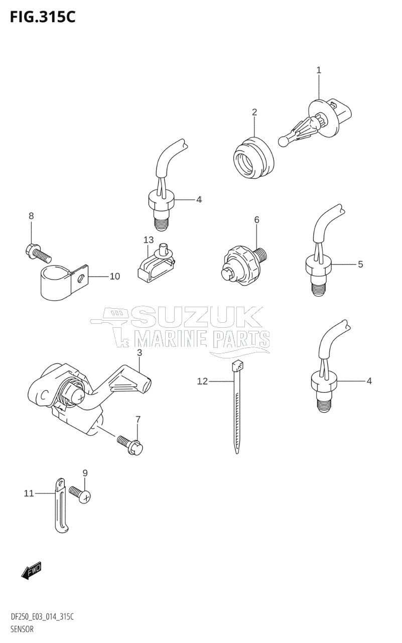 SENSOR (DF225T:E03)