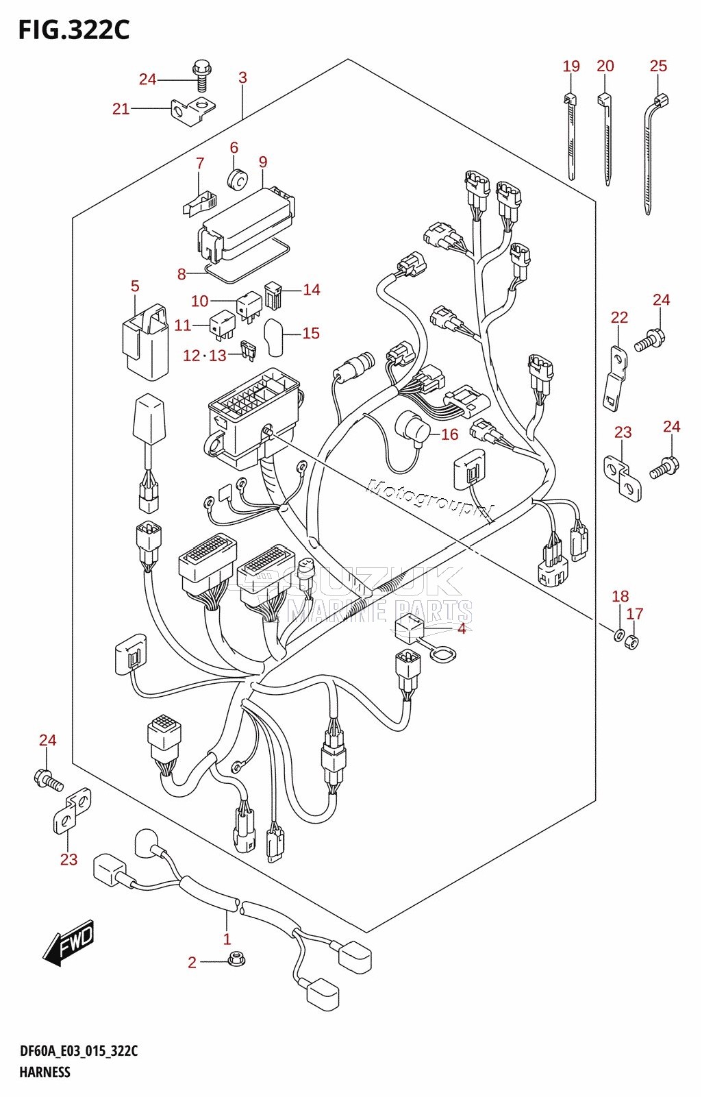 HARNESS (DF60A:E03)