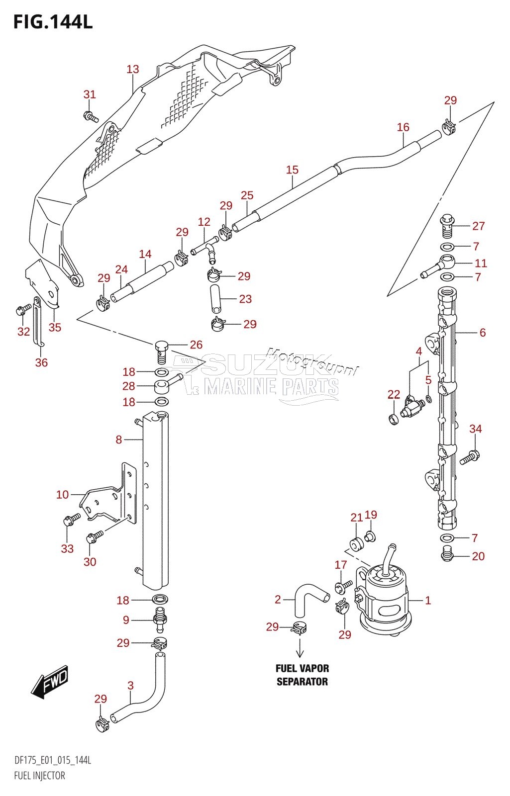 FUEL INJECTOR (DF175TG:E01)