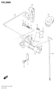 DF9.9A From 00994F-510001 (P01)  2015 drawing CLUTCH ROD (DF9.9AR:P01)