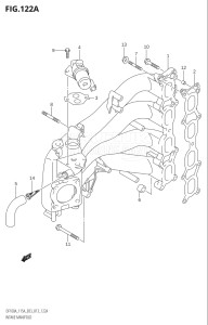 11503Z-310001 (2013) 115hp E03-USA (DF115AZ) DF115AZ drawing INTAKE MANIFOLD