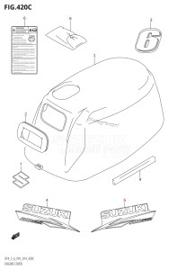 DF5 From 00502F-410001 (P01)  2014 drawing ENGINE COVER (DF6:P01)