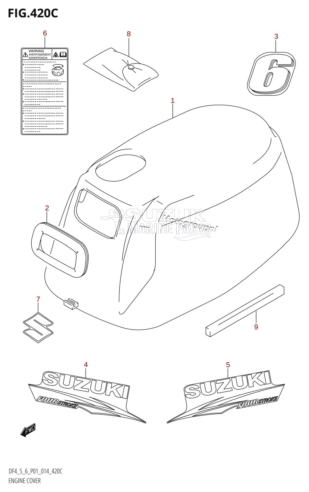 ENGINE COVER (DF6:P01)