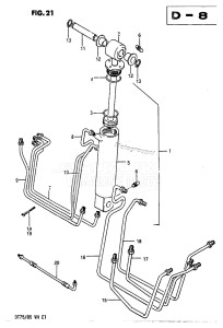 DT85 From 8501-614766 ()  1986 drawing TILT CYLINDER