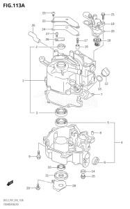 00252F-410001 (2014) 2.5hp P01-Gen. Export 1 (DF2.5) DF2.5 drawing CYLINDER BLOCK