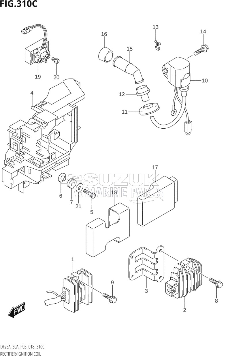 RECTIFIER / IGNITION COIL (DF30AT,DF30ATH)