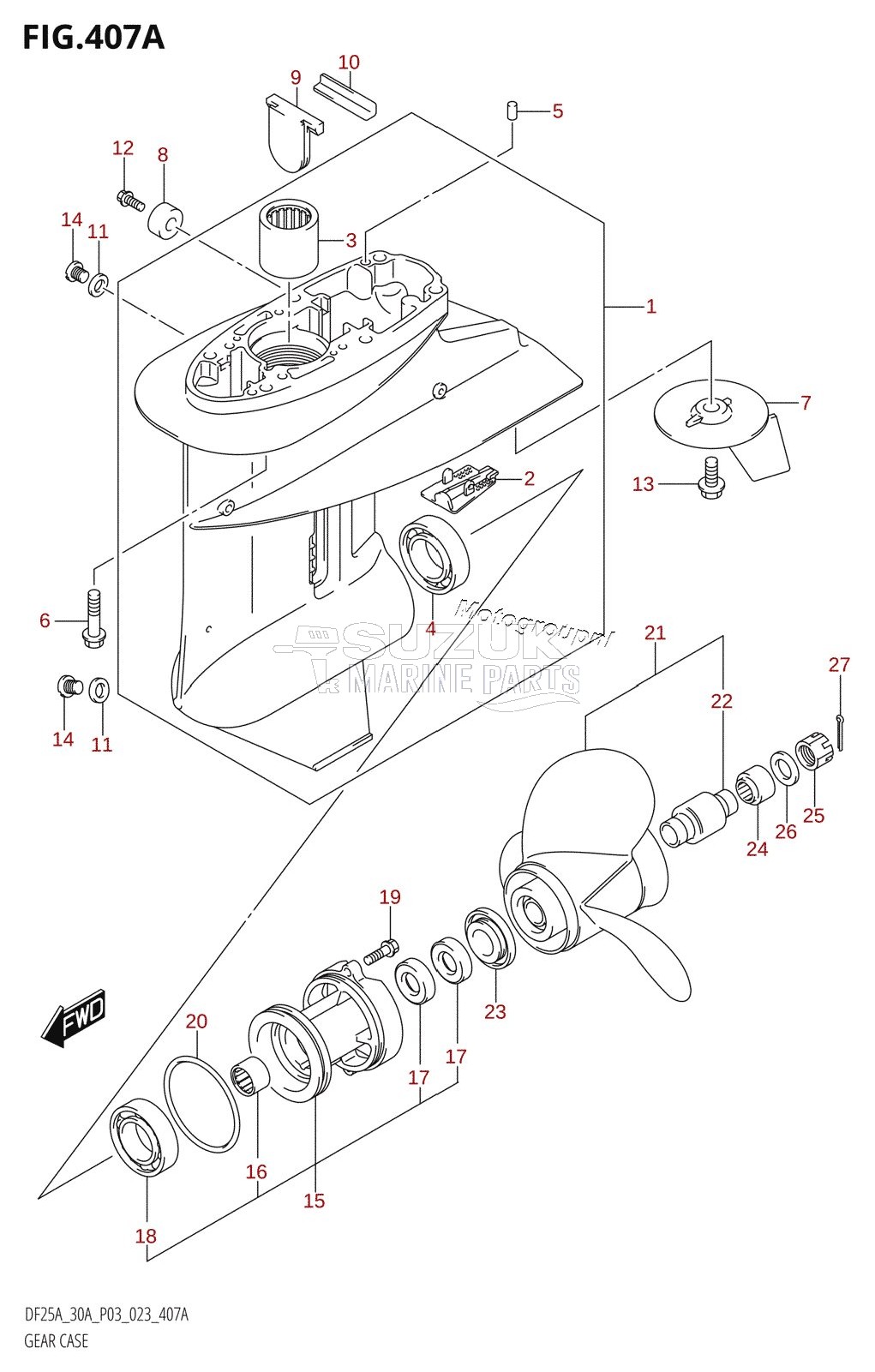 GEAR CASE (DF25A)