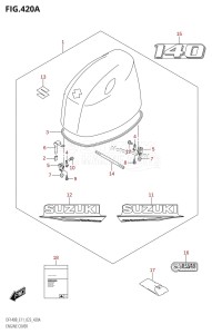 DF115BZ From 11506Z-240001 (E11 E40)  2022 drawing ENGINE COVER (DF140BT,DF140BZ)