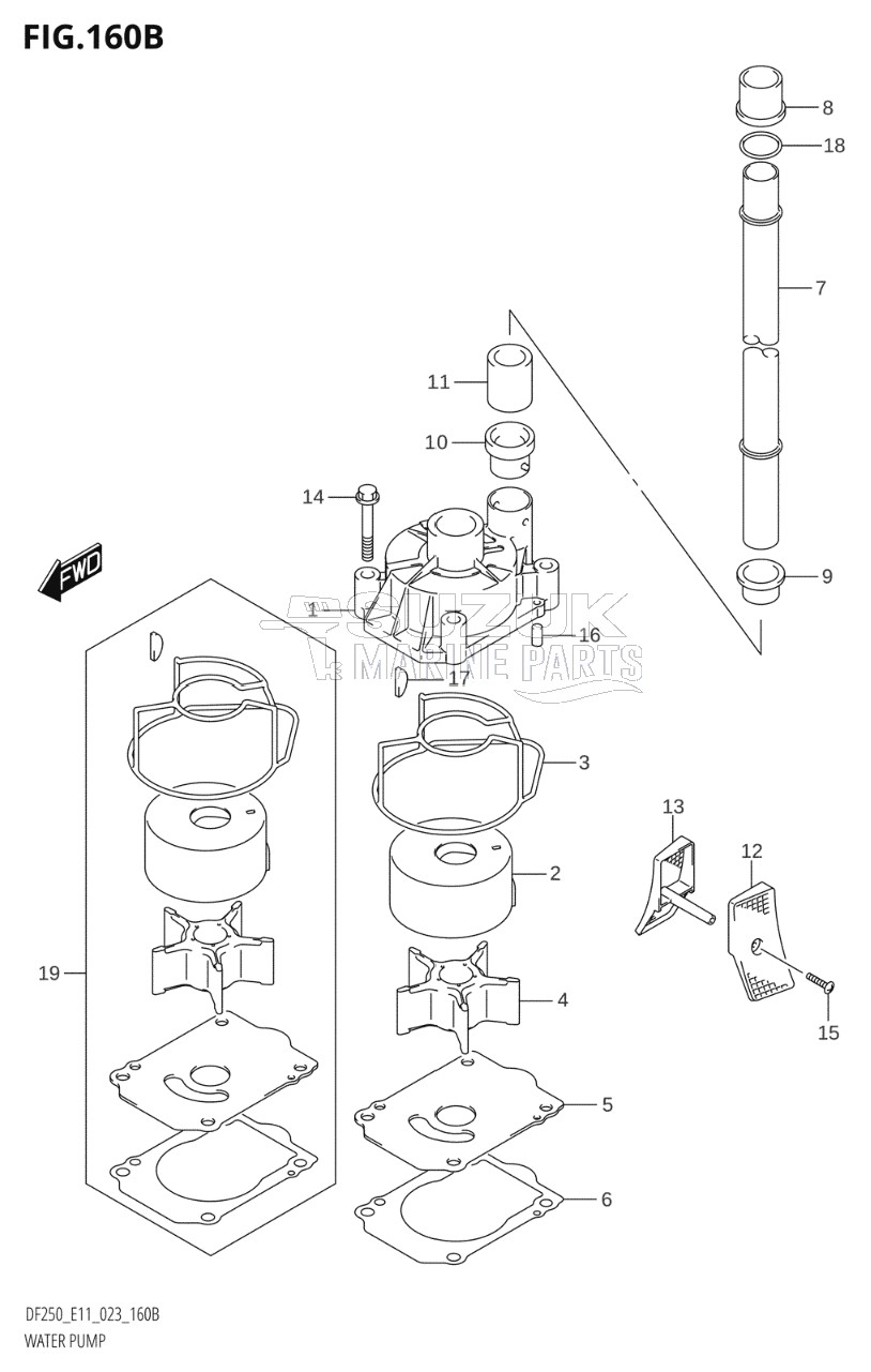 WATER PUMP (E03:(DF225T,DF225Z,DF250T,DF250Z))